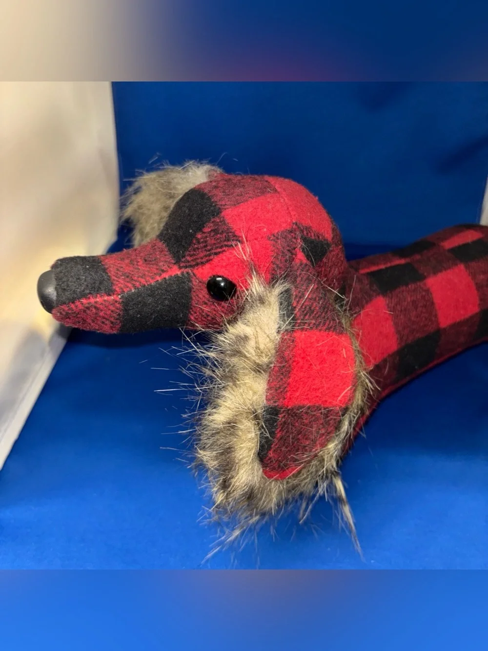 Douglas Cuddle Toys #14778 Griswold Plush Dachsund Buffalo Plaid RARE HTF 16